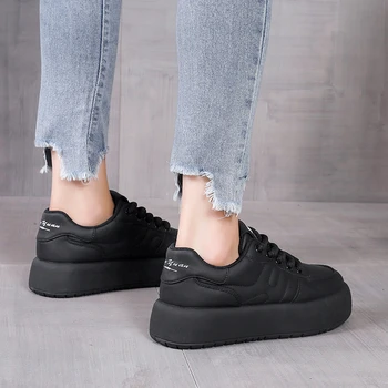 Trend Kadın Ayakkabı 2023 Çift Ayakkabı Kadın Sonbahar Yumuşak Tabanlı Ekmek Ayakkabı Tüm Rahat Kalın Tabanlı spor ayakkabı Kaymaz koşu ayakkabıları